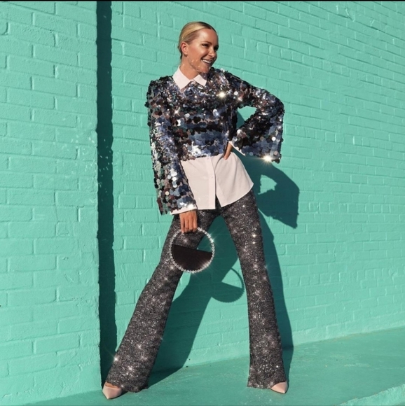 Zara Pants - Zara flare sequin Leggings